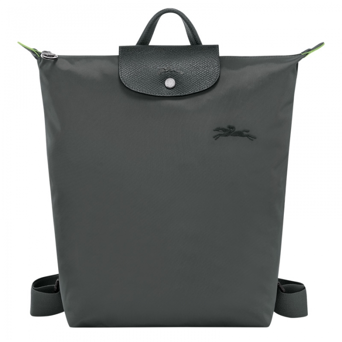 Longchamp Men's Le Pliage Green M Backpack Graphite - Canvas | Graphite