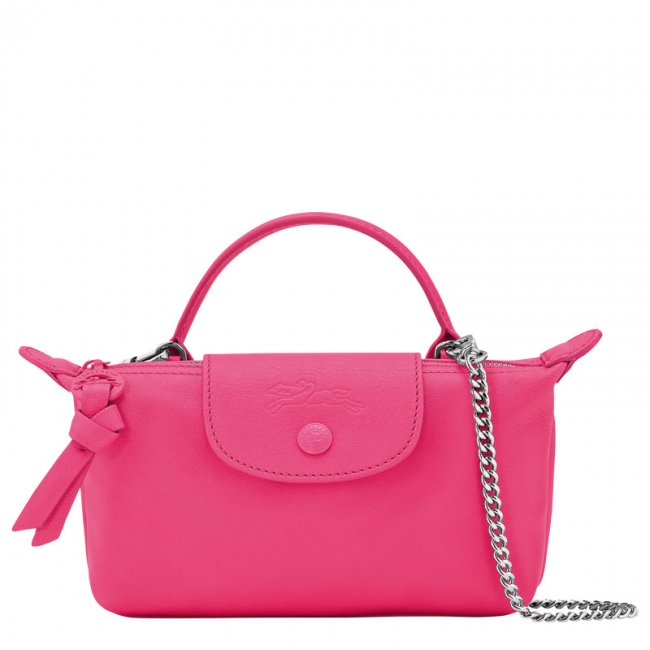Longchamp Women's Le Pliage Xtra XS Pouch Pink - Leather | Pink