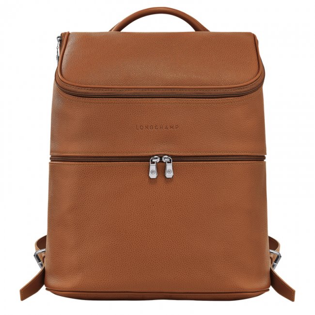 Longchamp Men's Le Foulonné Backpack Caramel - Leather | Caramel