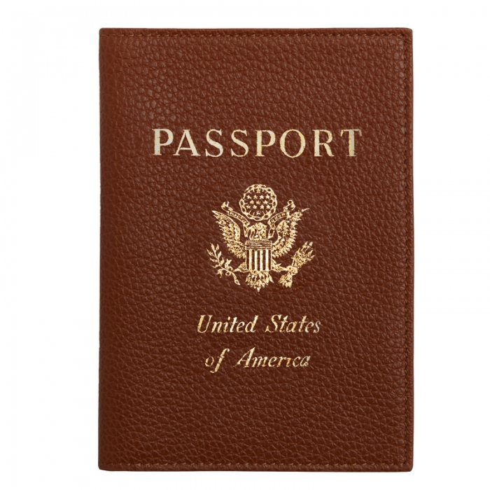 Longchamp Women's Le Foulonné Passport cover Caramel - Leather | Caramel