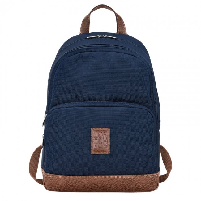Longchamp Men's Boxford Backpack Blue - Recycled canvas | Blue