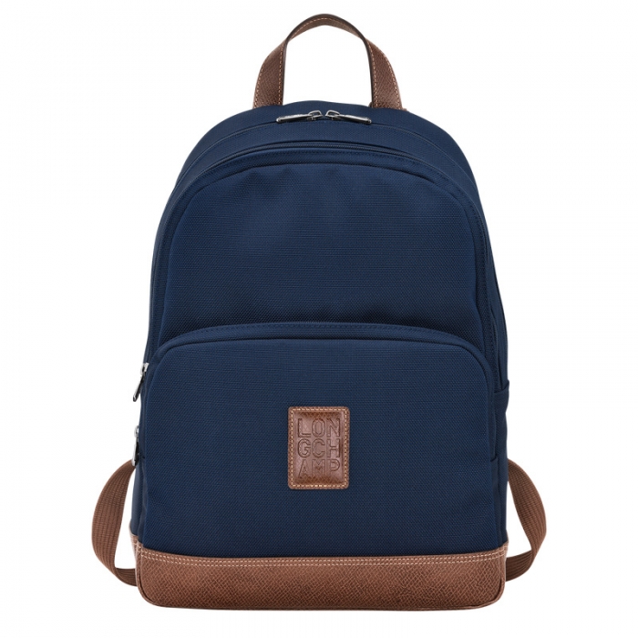 Longchamp Men's Boxford Backpack Blue - Recycled canvas | Blue