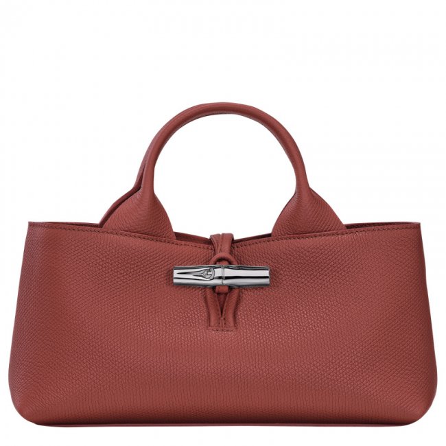 Longchamp Women's Le Roseau S Handbag Chestnut - Leather | Chestnut