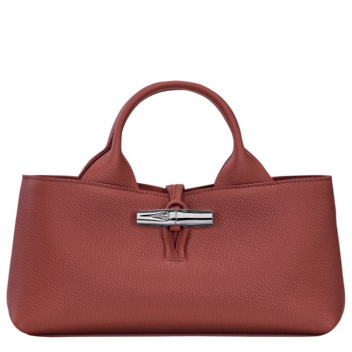 Longchamp Women's Le Roseau S Handbag Chestnut - Leather | Chestnut