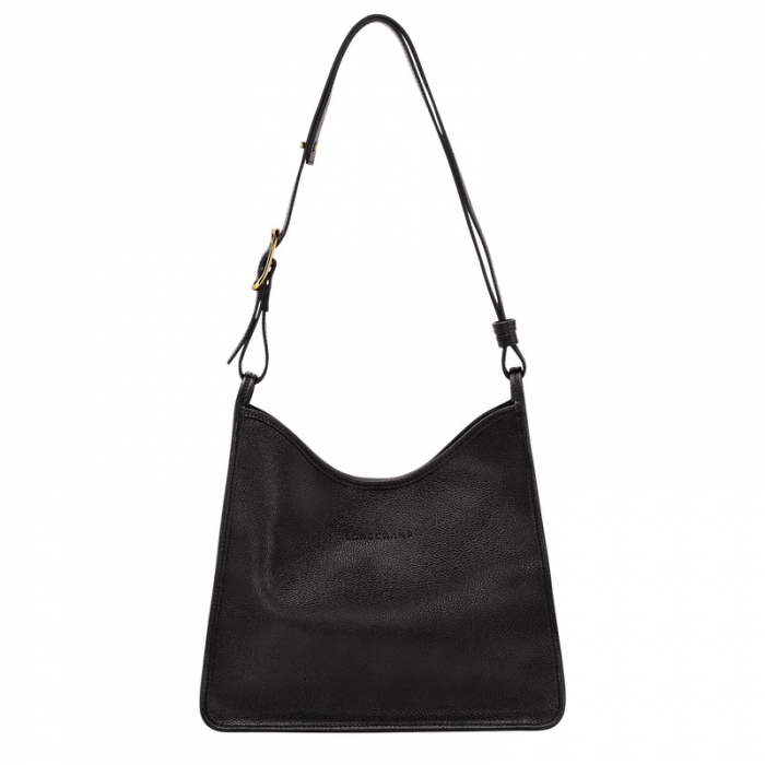 Longchamp Women's Le Foulonné M Hobo bag Black - Leather | Black