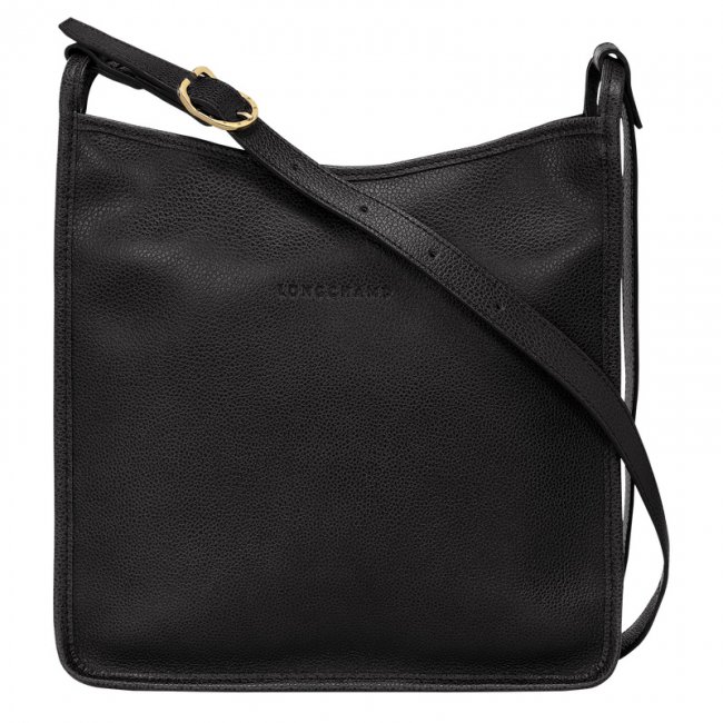 Longchamp Women's Le Foulonné M Crossbody bag Black - Leather | Black