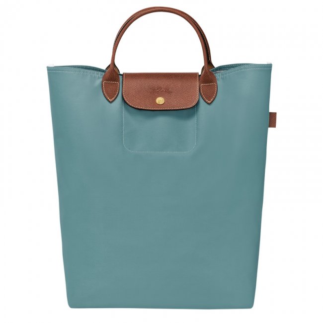 Longchamp Men's Le Pliage Original M Tote bag Eucalyptus - Canvas | Eucalyptus