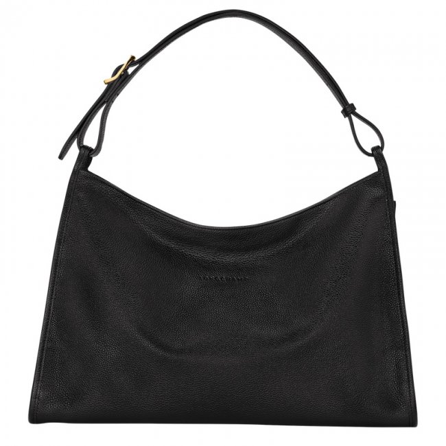 Longchamp Women's Le Foulonné XL Shoulder bag Black - Leather | Black