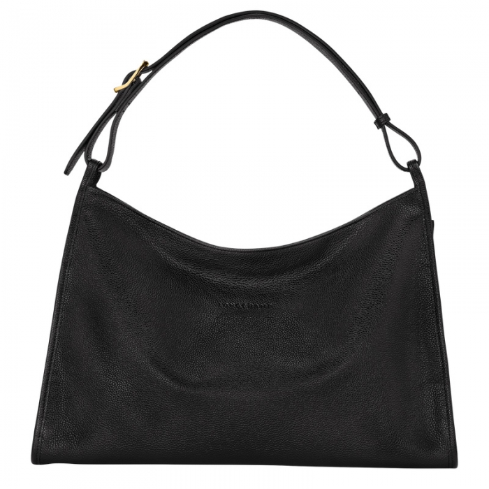 Longchamp Women's Le Foulonné XL Shoulder bag Black - Leather | Black