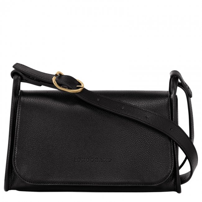 Longchamp Women's Le Foulonné M Crossbody bag Black - Leather | Black