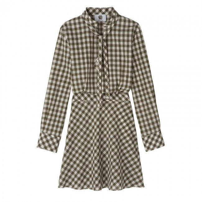 Longchamp Women's Dress Artichoke - Vichy jacquard | Artichoke