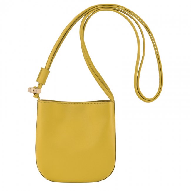 Longchamp Women's Le Roseau S Crossbody bag Ginger - Leather | Ginger