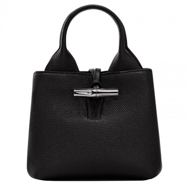 Longchamp Women's Le Roseau XS Handbag Black - Leather | Black