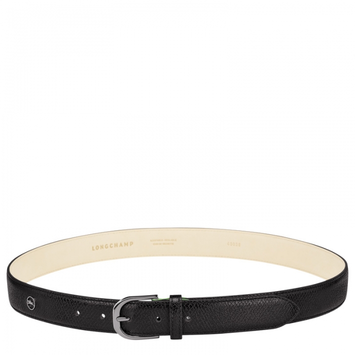 Longchamp Women's Le Pliage Ladies' Belt Black - Leather | Black