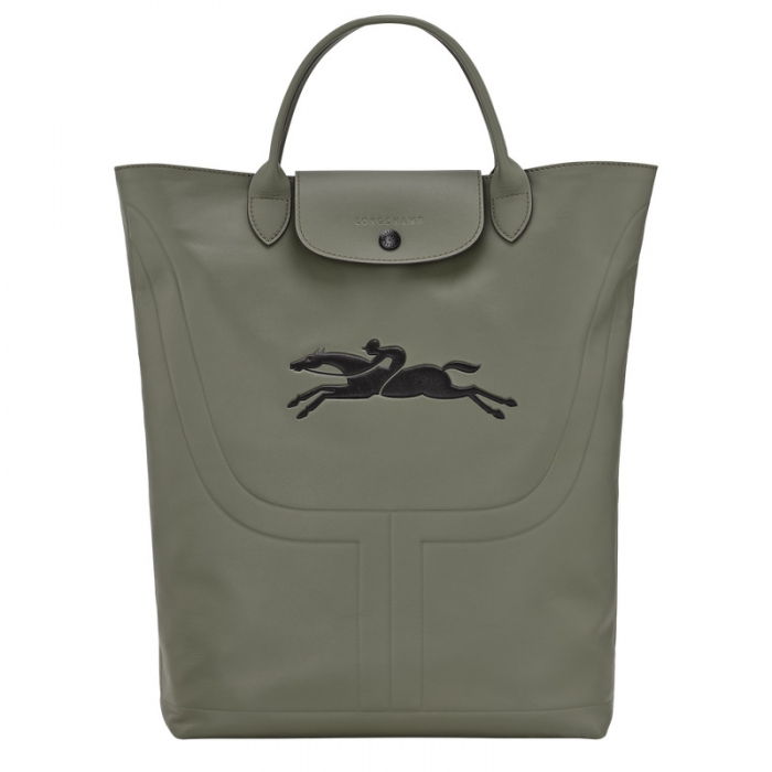 Longchamp Women's Le Pliage Xtra M Boots bag Khaki - Leather | Khaki