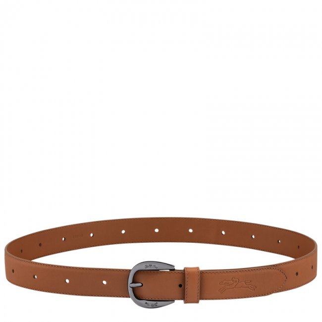 Longchamp Women's Le Pliage Xtra Ladies' belt Cognac - Leather | Cognac