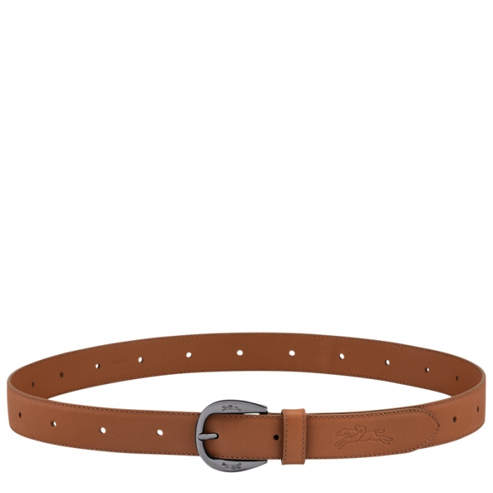 Longchamp Women's Le Pliage Xtra Ladies' belt Cognac - Leather | Cognac