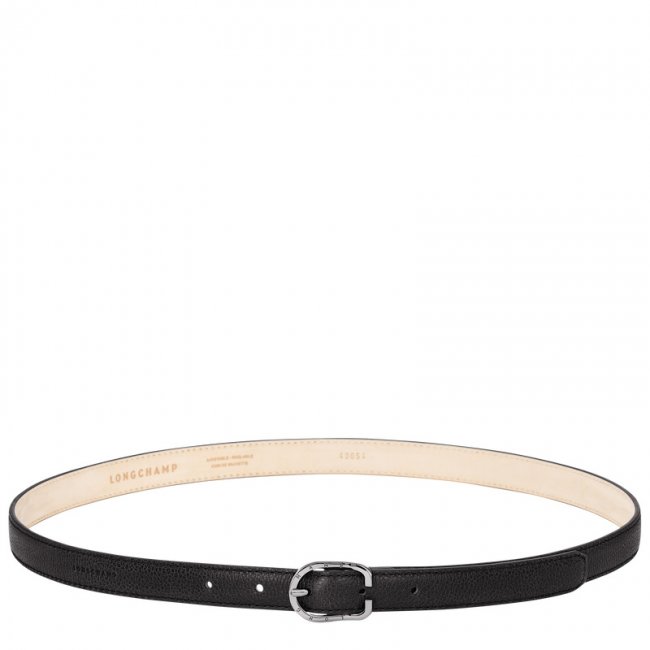 Longchamp Women's Le Foulonné Ladies' belt Black - Leather | Black