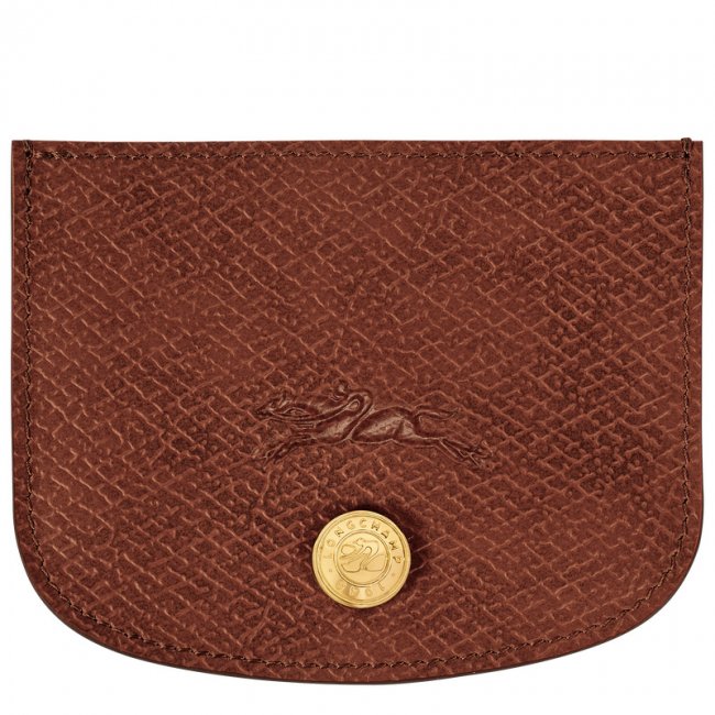 Longchamp Women's Épure Card holder Brown - Leather | Brown