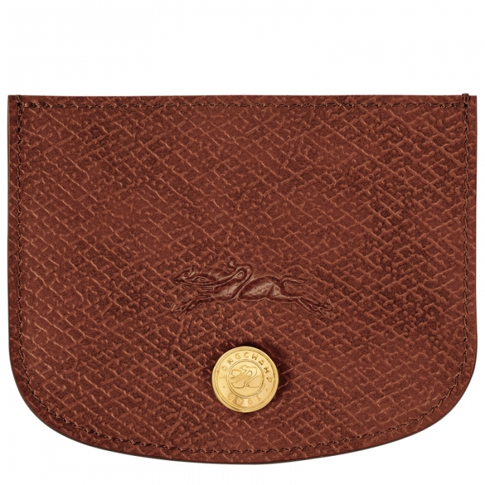 Longchamp Women's Épure Card holder Brown - Leather | Brown