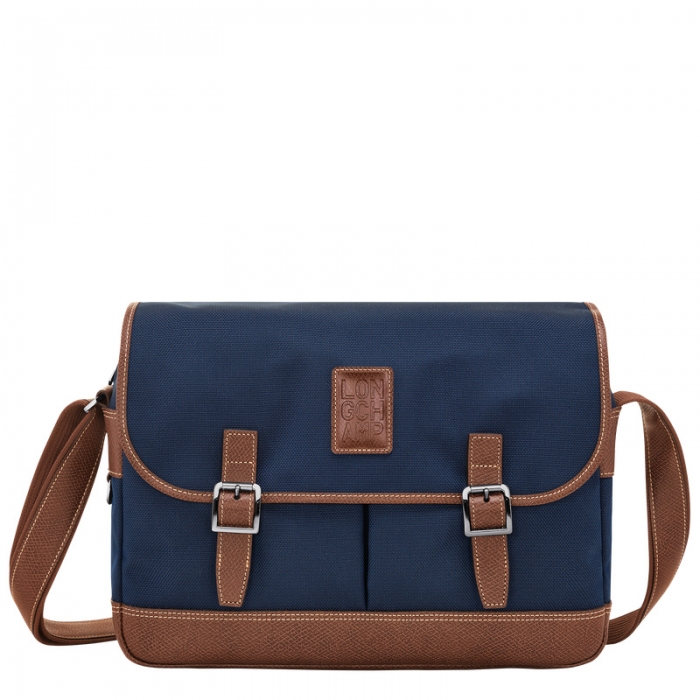 Longchamp Men's Boxford L Crossbody bag Blue - Recycled canvas | Blue