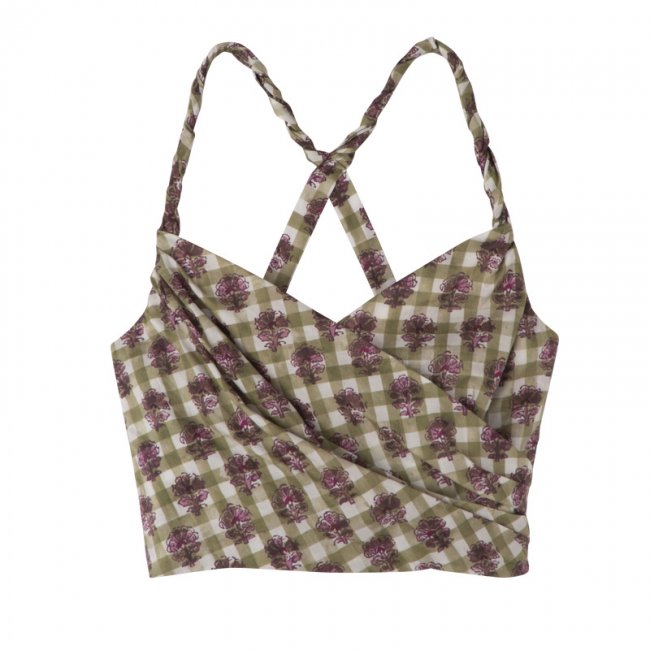Longchamp Women's Top Artichoke - Vichy print veil | Artichoke