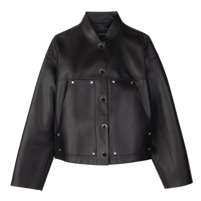 Longchamp Women's Jacket Black - Lambskin | Black