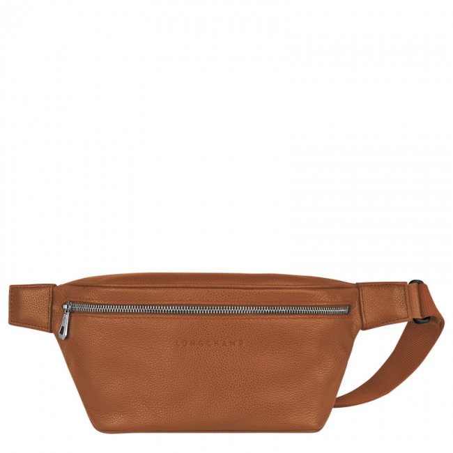 Longchamp Men's Le Foulonné M Belt bag Caramel - Leather | Caramel