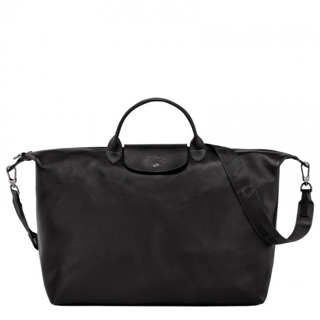 Longchamp Men's Le Pliage Xtra L Travel bag Black - Leather | Black