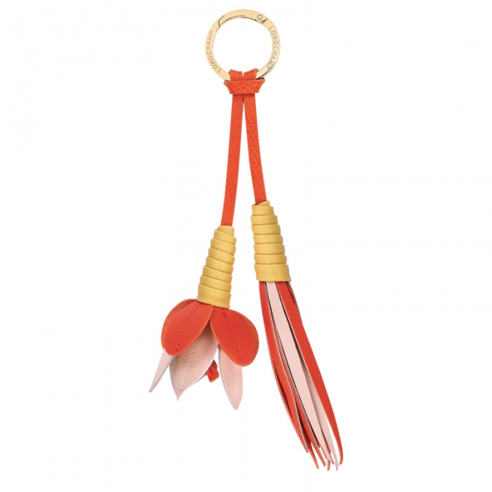 Longchamp Women's Re-Play Porte-clés Keyring Tomato - Leather | Tomato
