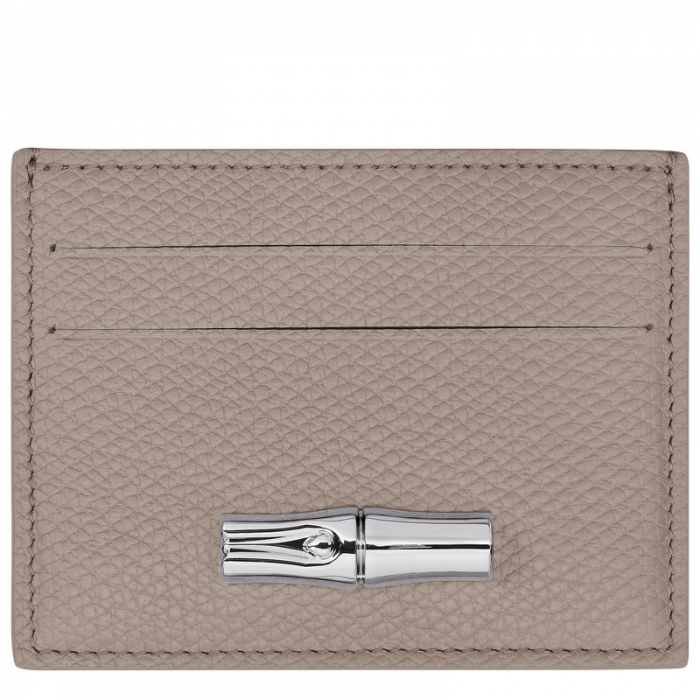 Longchamp Women's Le Roseau Card holder Clay - Leather | Clay