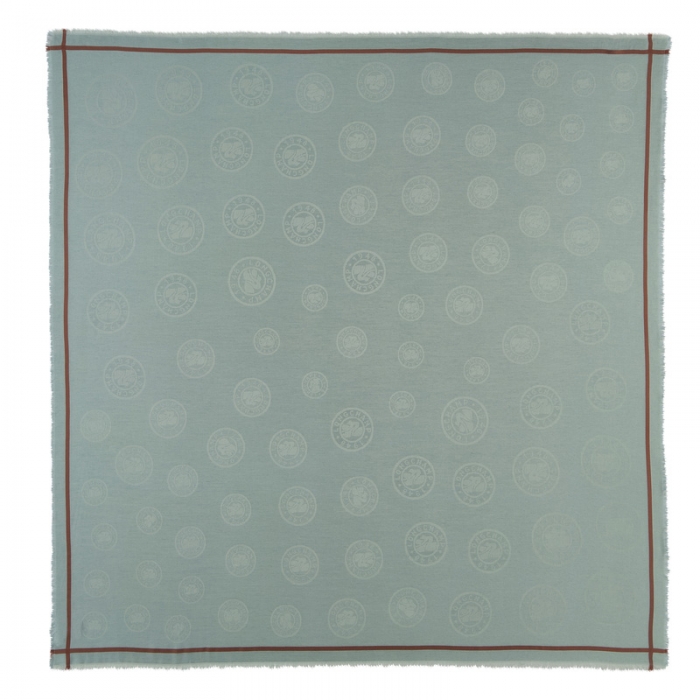 Longchamp Women's La Médaille Shawl Vervain - Cotton blend | Vervain