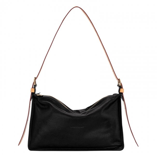Longchamp Women's Smoothie M Crossbody bag Black - Leather | Black