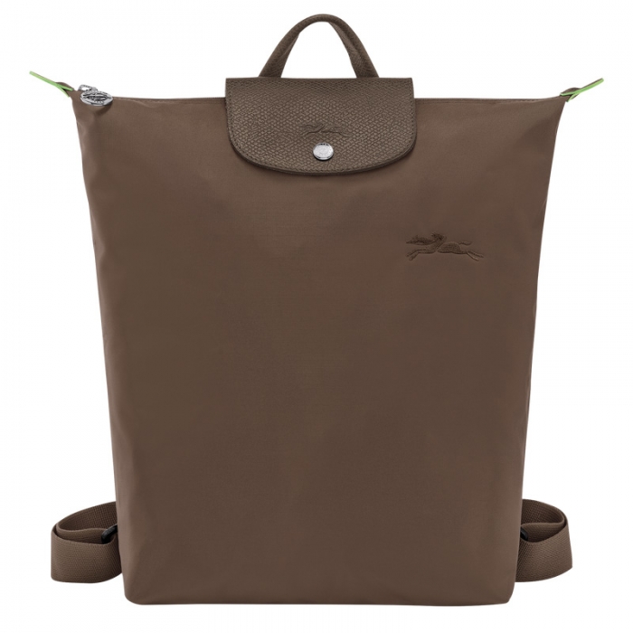 Longchamp Men's Le Pliage Green M Backpack Terra - Canvas | Terra