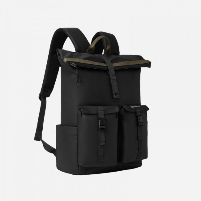 Nordace Backpacks - Edin Rolltop Backpack-Black | New Arrivals
