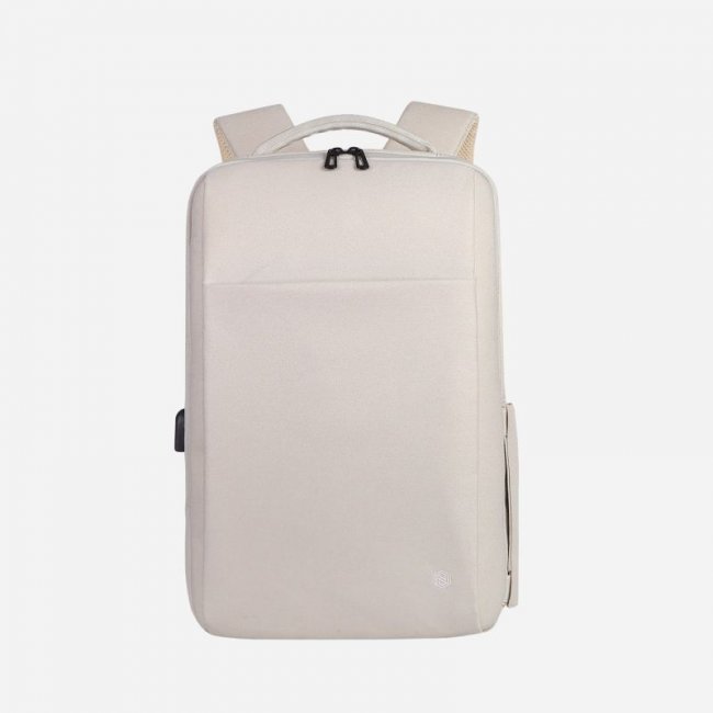 Nordace Backpacks - Bergen - Lightweight Daily Backpack-Beige | New Arrivals