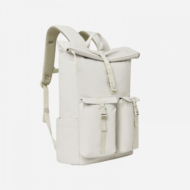 Nordace Backpacks - Edin Rolltop Backpack-Light Gray | New Arrivals