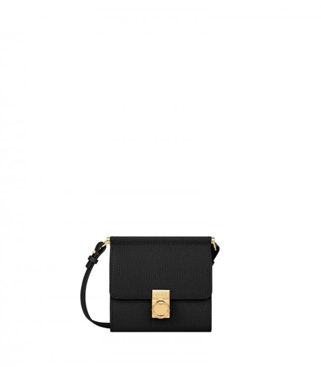 Women's Polene Numero Sept Crossbody - Textured Black