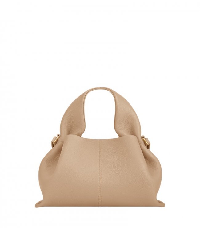 Women's Polene Numero Neuf Mini - Textured Beige