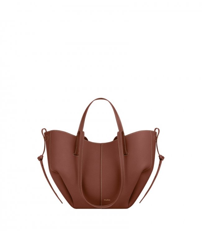 Women's Polene Cyme Mini - Textured Cognac