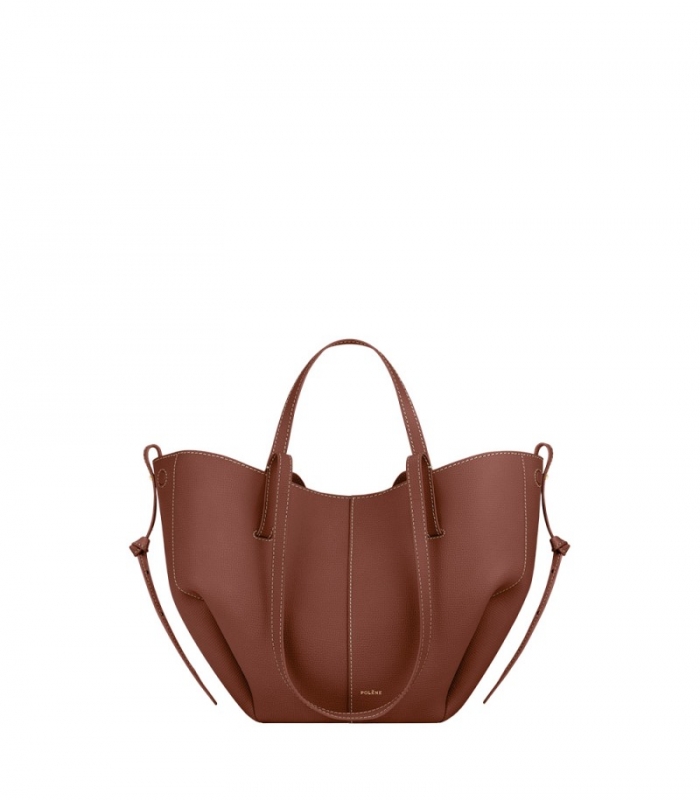 Women's Polene Cyme Mini - Textured Cognac