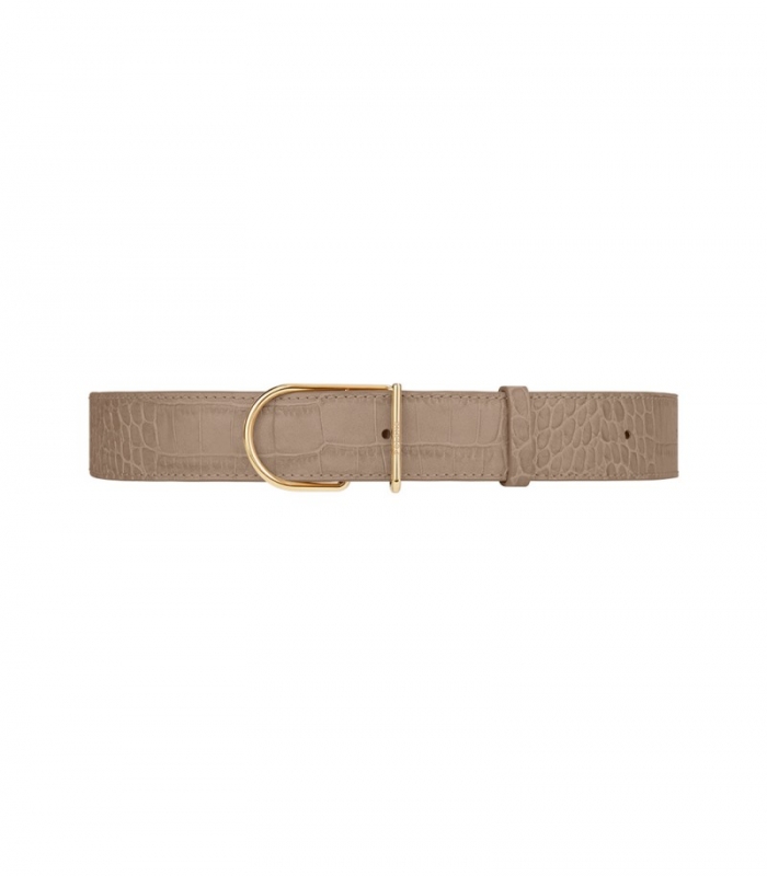 Women's Polene Umi Large - Taupe Croco