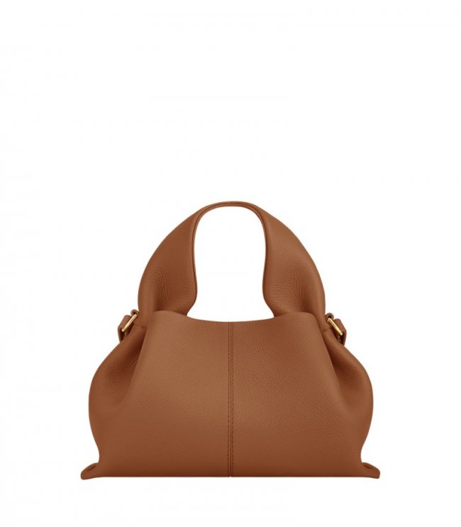Women's Polene Numero Neuf Mini - Textured Camel