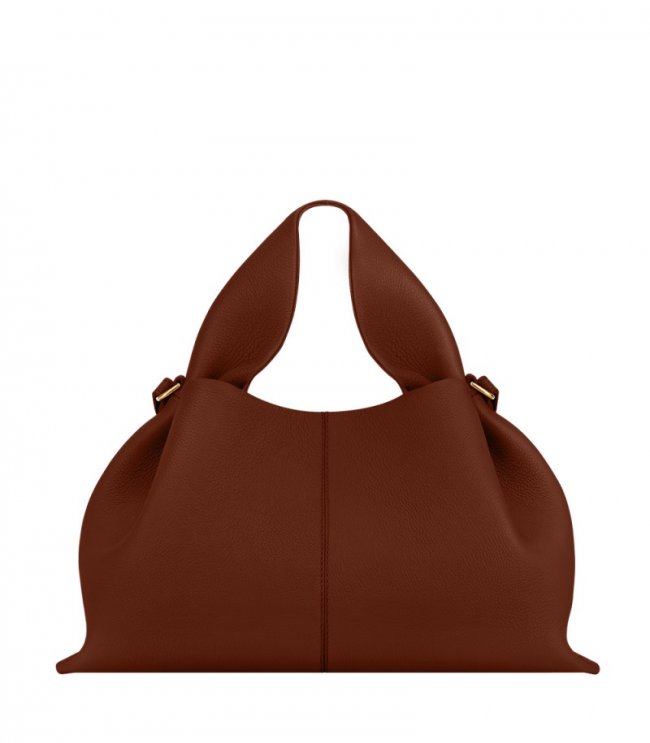 Women's Polene Numero Neuf - Textured Cognac