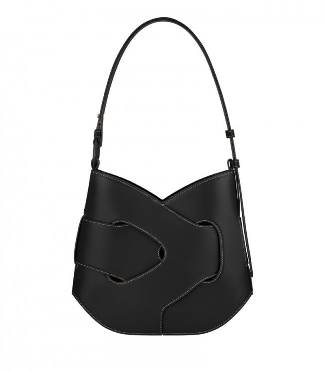 Women's Polene Nodde Hobo - Smooth Black