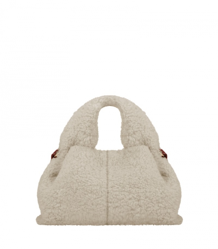 Women's Polene Numero Neuf Mini - Ecru Shearling