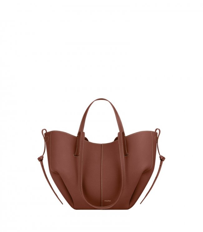 Women's Polene Cyme Mini - Textured Cognac