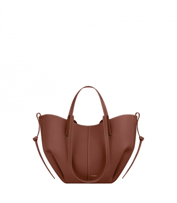 Women's Polene Cyme Mini - Textured Cognac