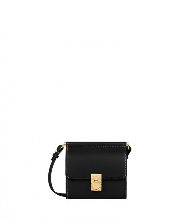 Women's Polene Numero Sept Crossbody - Smooth Black