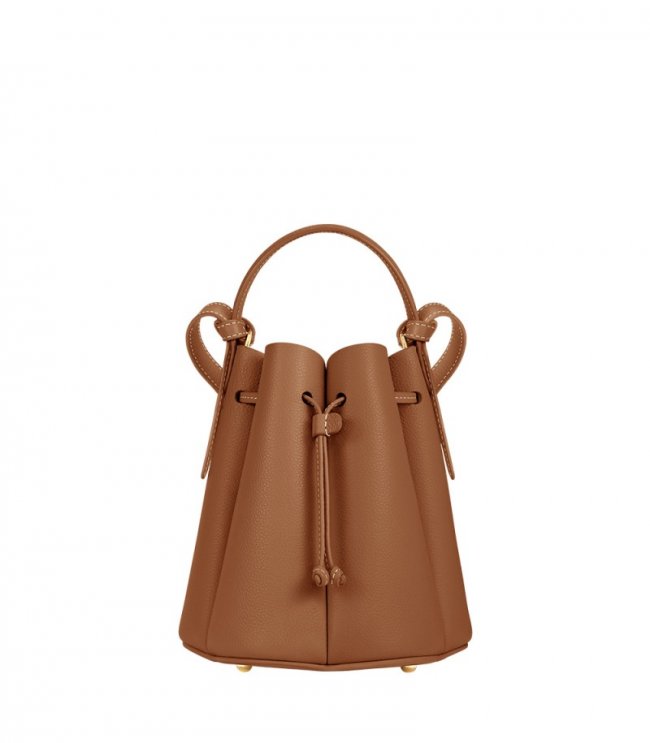 Women's Polene Numero Huit Mini - Textured Camel